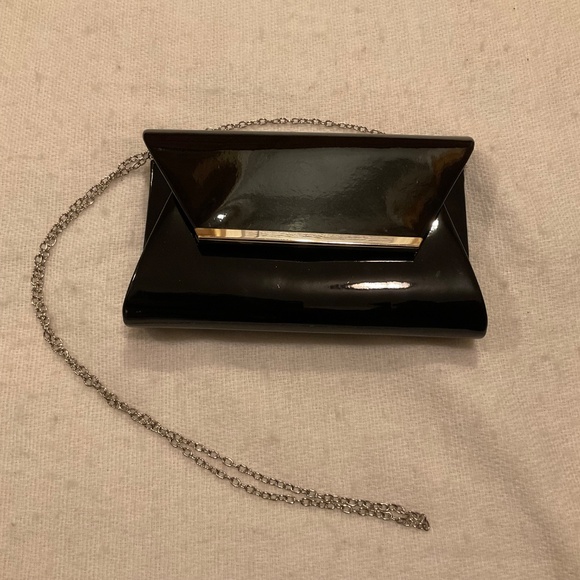 Lulu Townsend Patent Clutch Removable Chain Strap - Picture 2 of 14